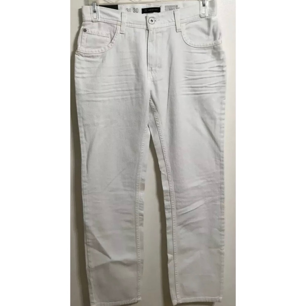 NWT I.N.C. International Concepts White Skinny Jeans Size 30 x30